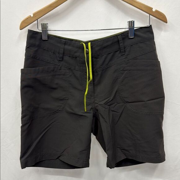 MEC Athletic Shorts Black Yellow Streamlined Fit - Picture 1 of 3